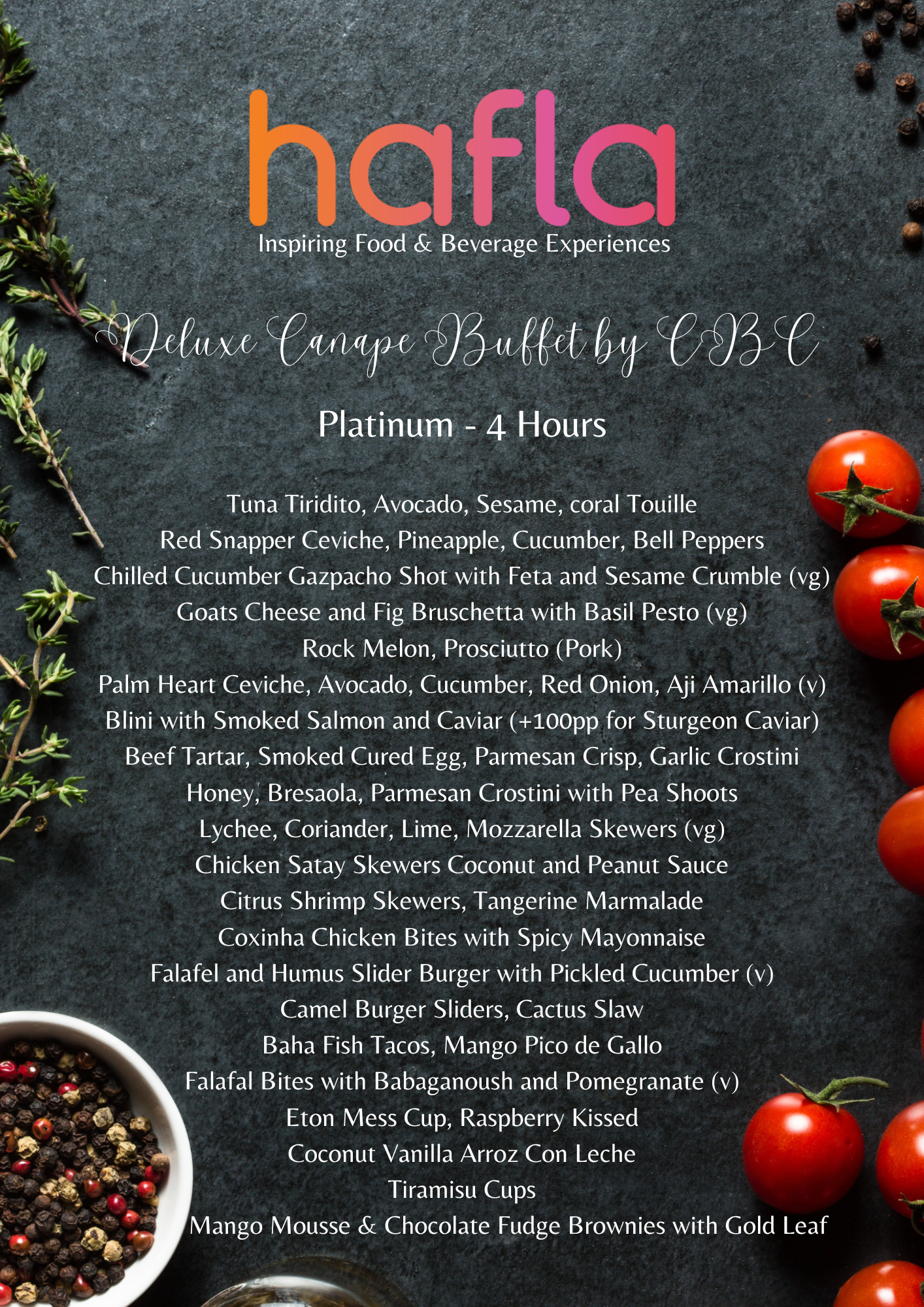 Deluxe Canape Buffet by CBC