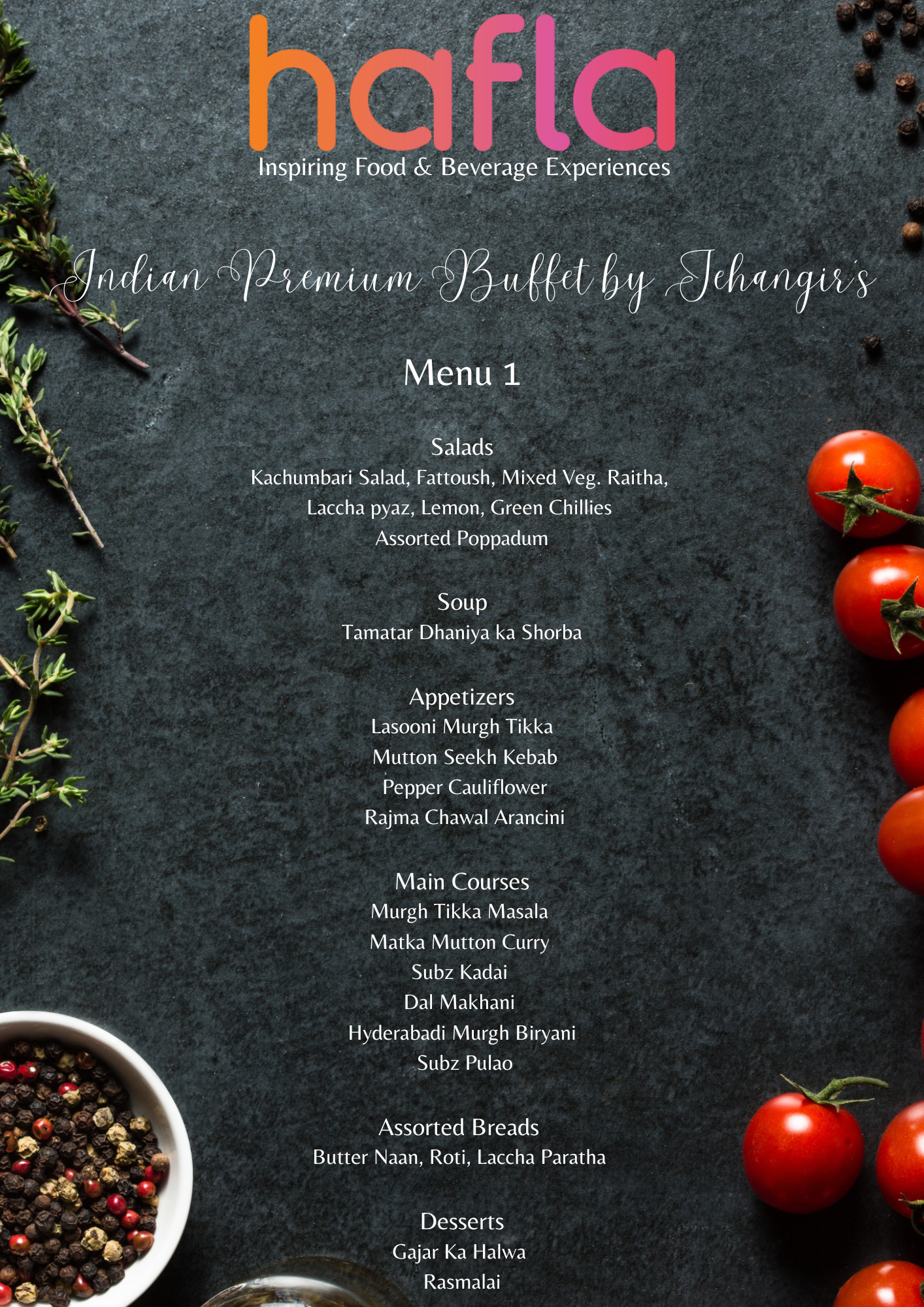 Indian Premium Buffet by Jehangir's
