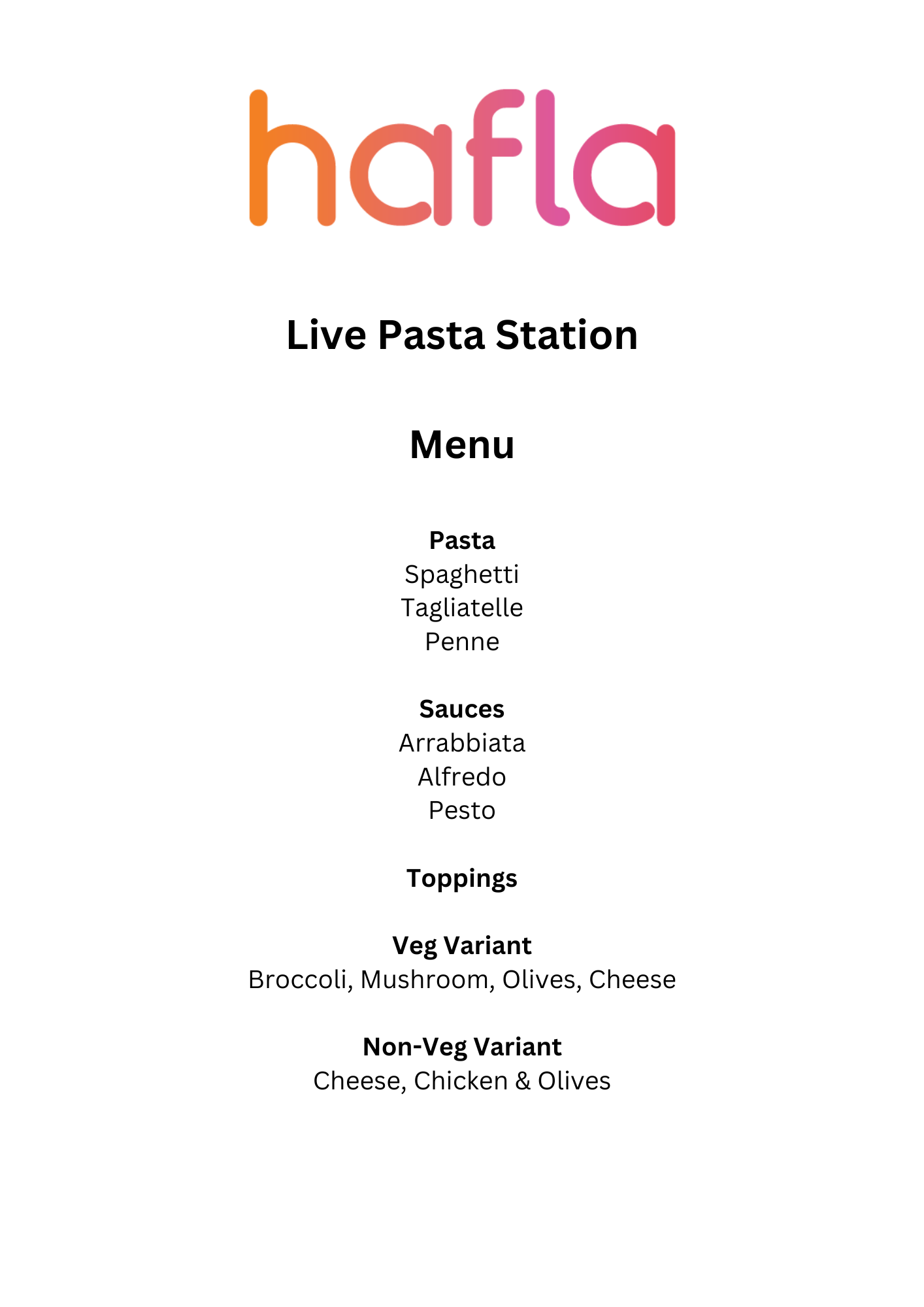 Live Pasta Station by Al Dar Al Malaki