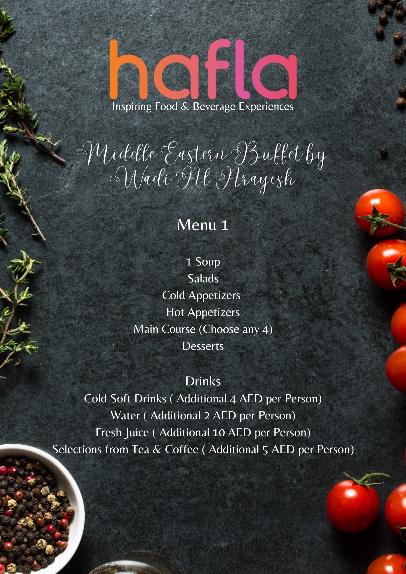 Middle Eastern Buffet by Wadi Al Arayesh