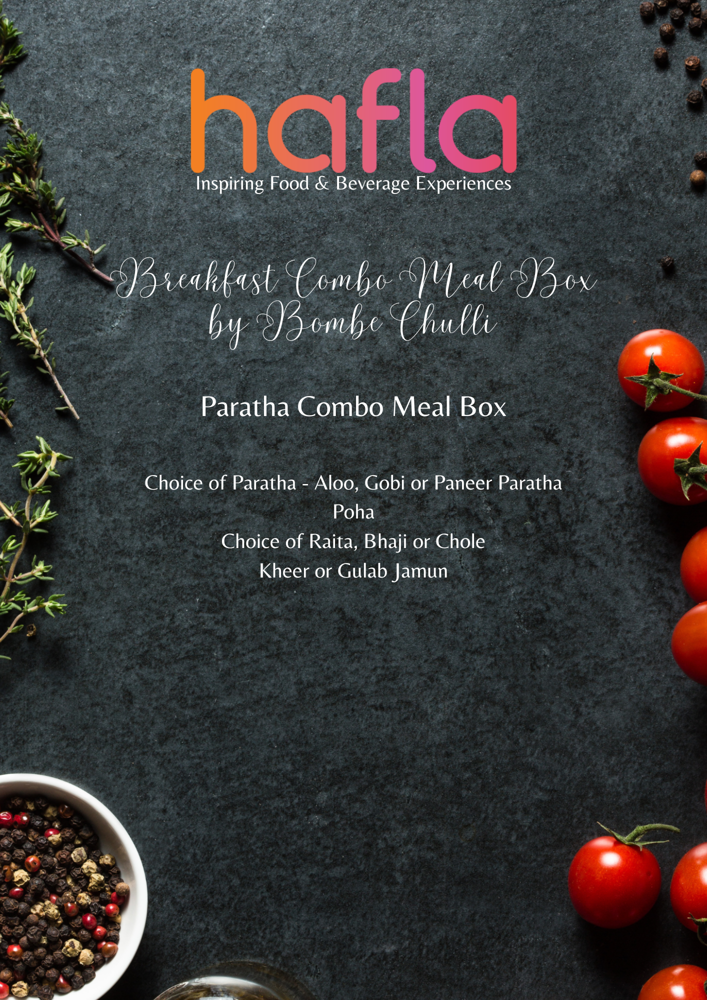 Breakfast Combo Meal Box by Bombe Chulli