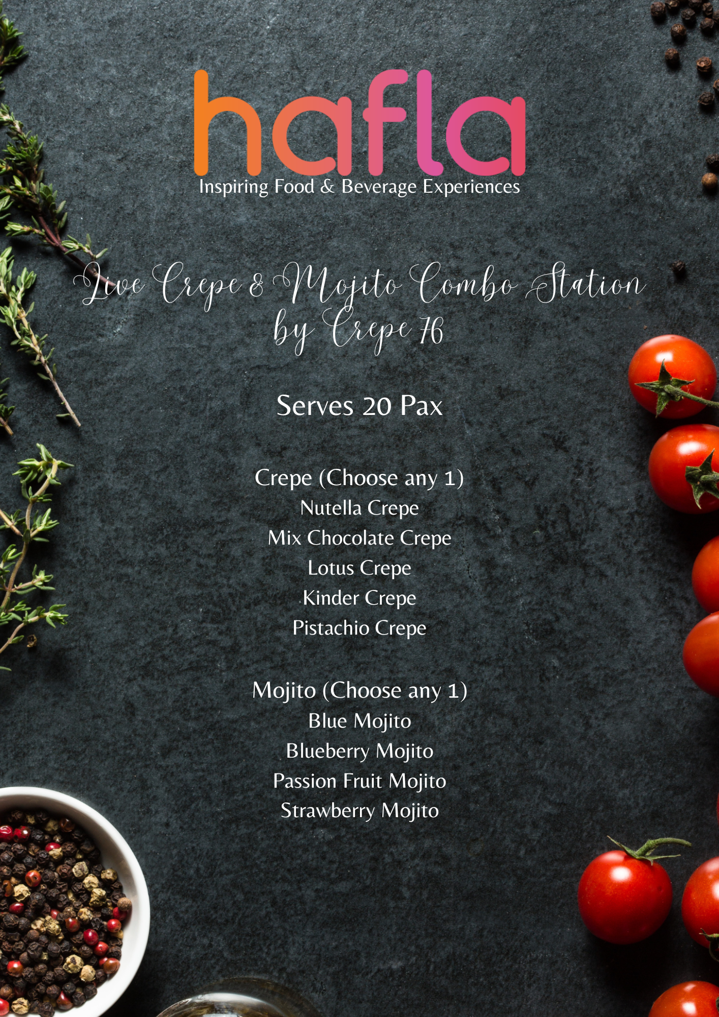 Live Crepe & Mojito Combo Station by Crepe 76