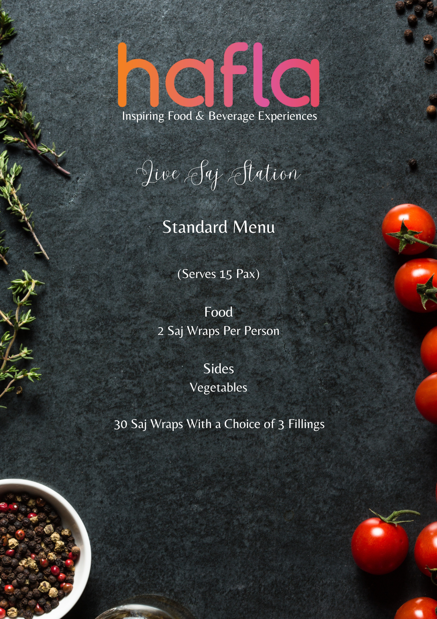 Live Saj Station by Wafi Gourmet
