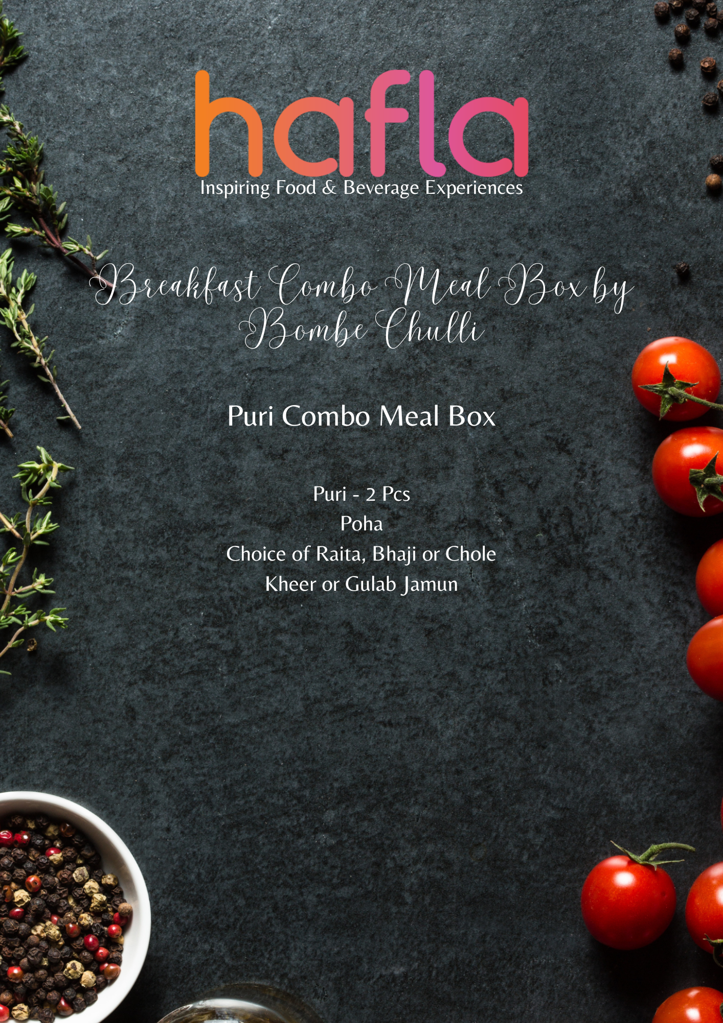 Breakfast Combo Meal Box by Bombe Chulli