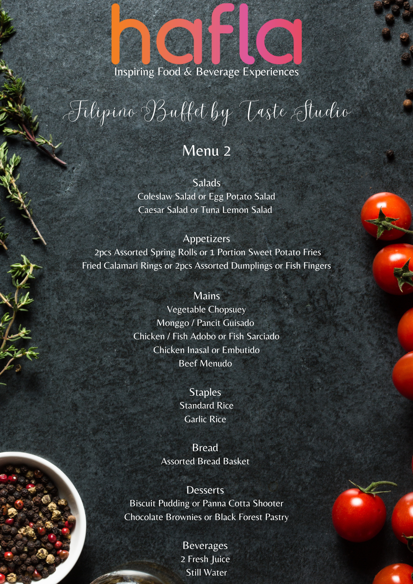 Filipino Buffet by Taste Studio