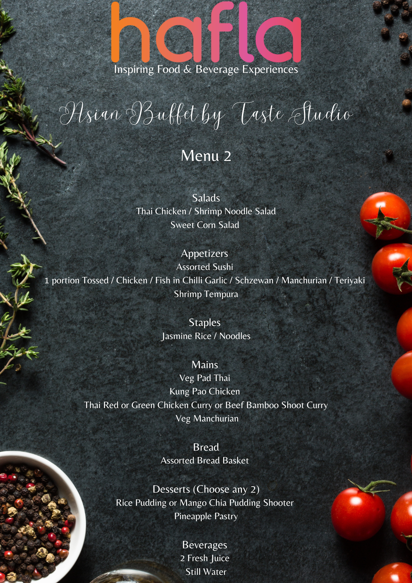 Asian Buffet by Taste Studio