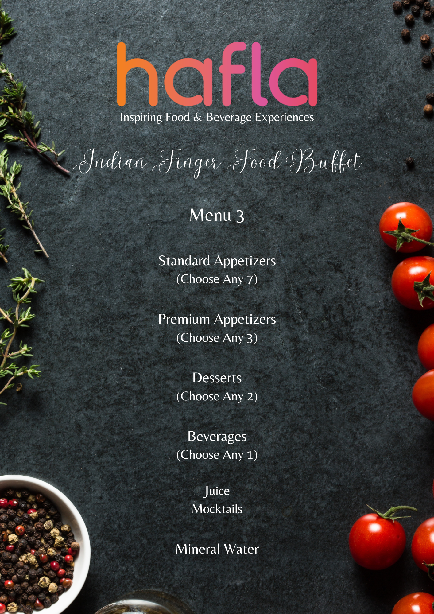 Hafla Exclusive Indian Finger Food Buffet