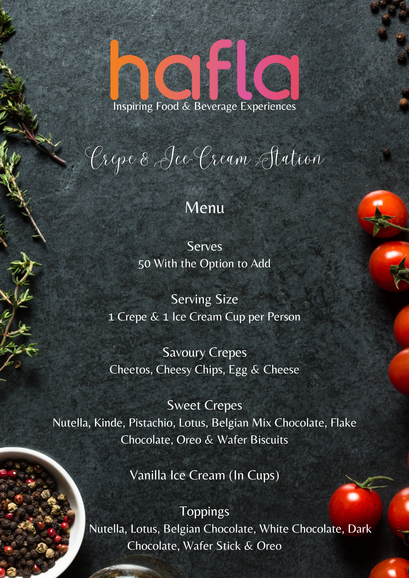 Live Crepe and Ice Cream Station by Freez