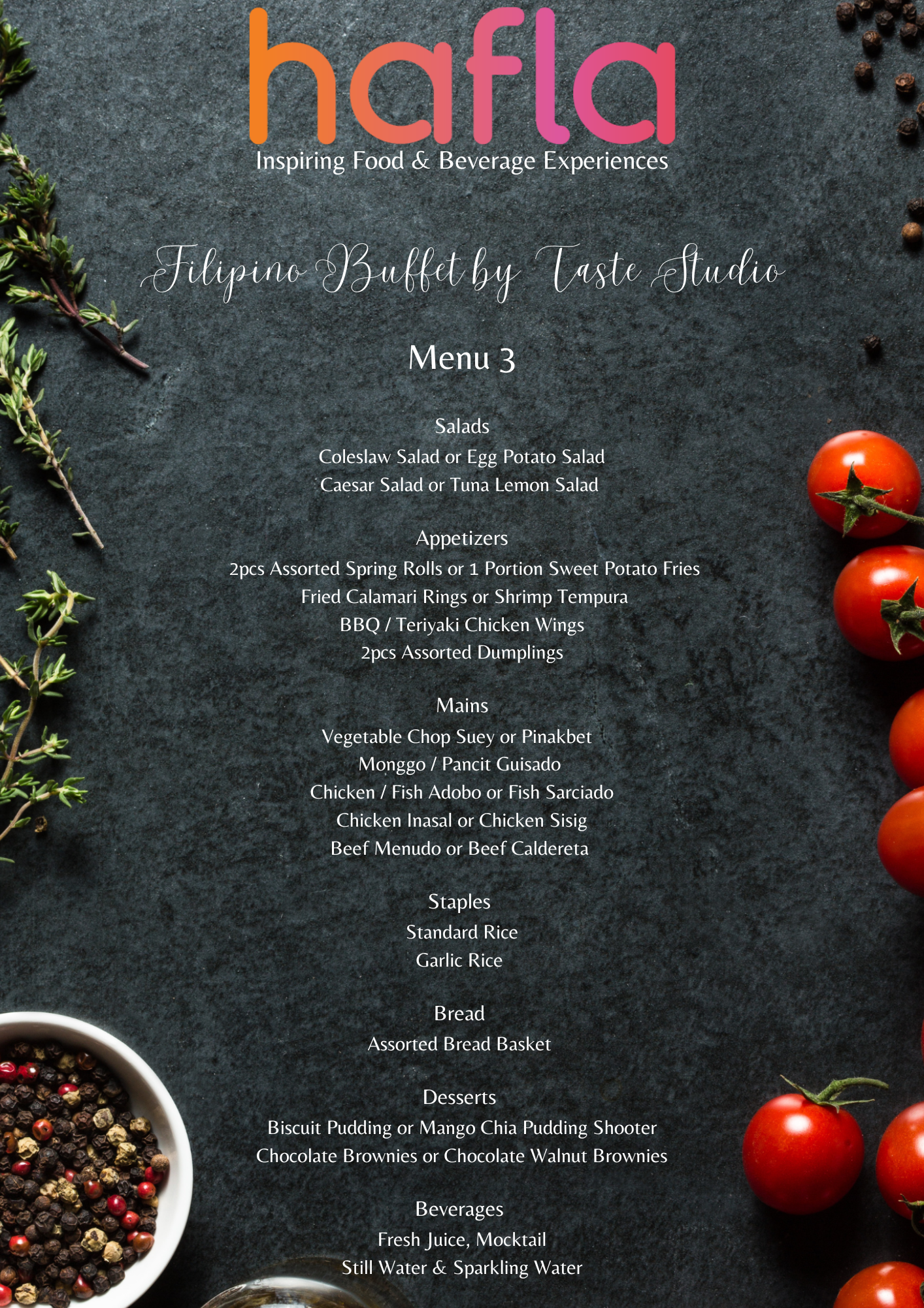 Filipino Buffet by Taste Studio