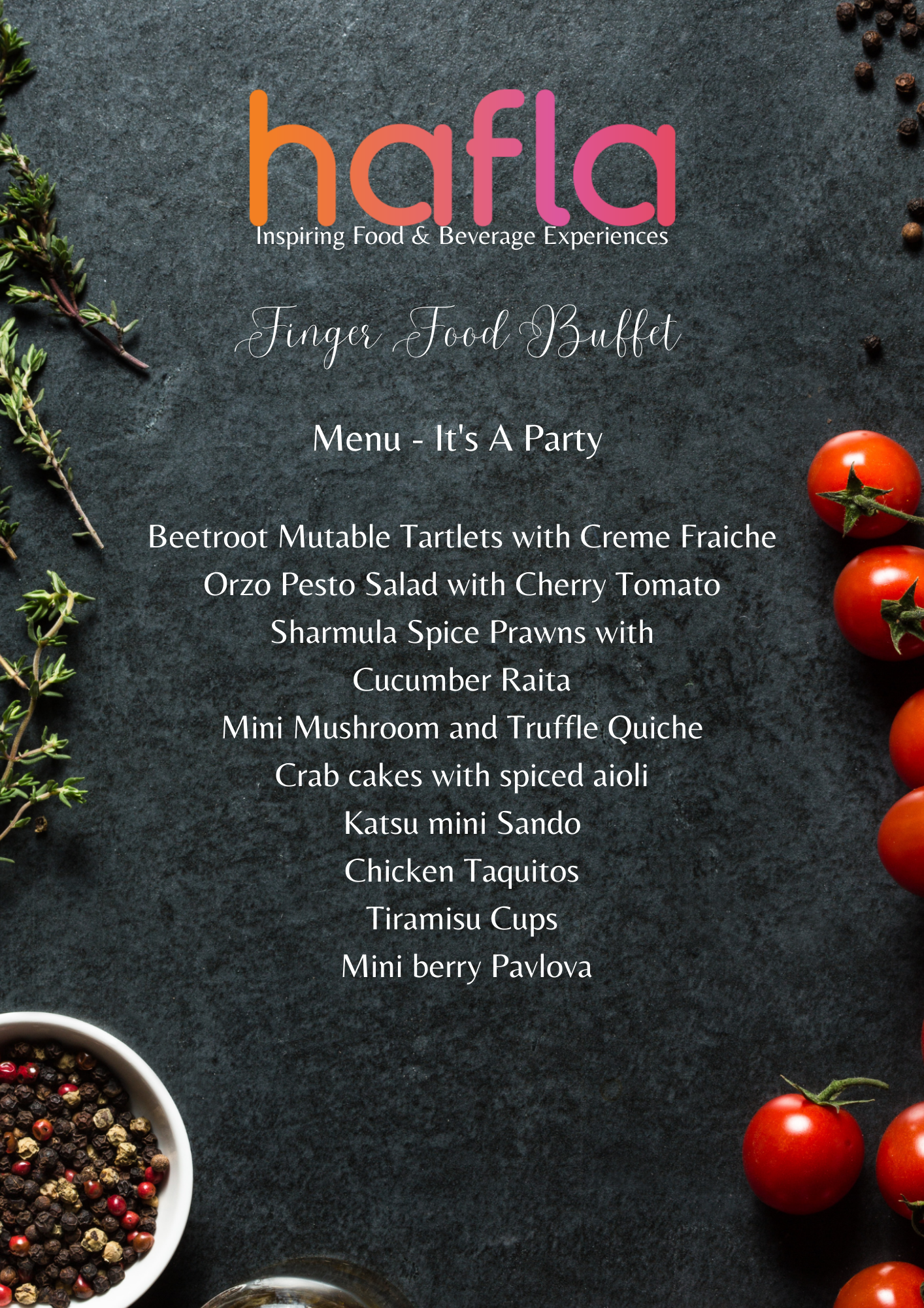 Finger Food Buffet by Hangry Sticks