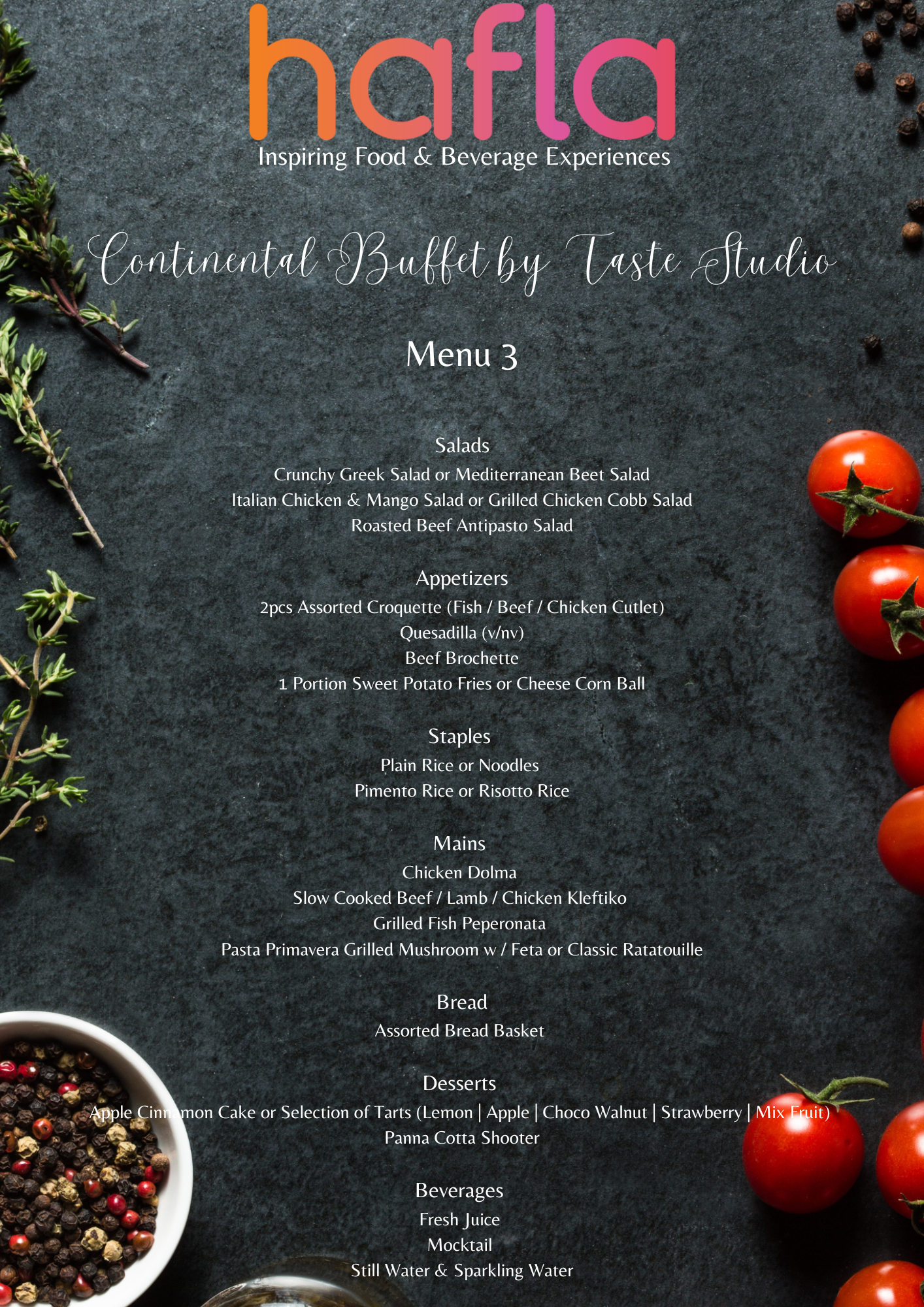 Continental Buffet by Taste Studio