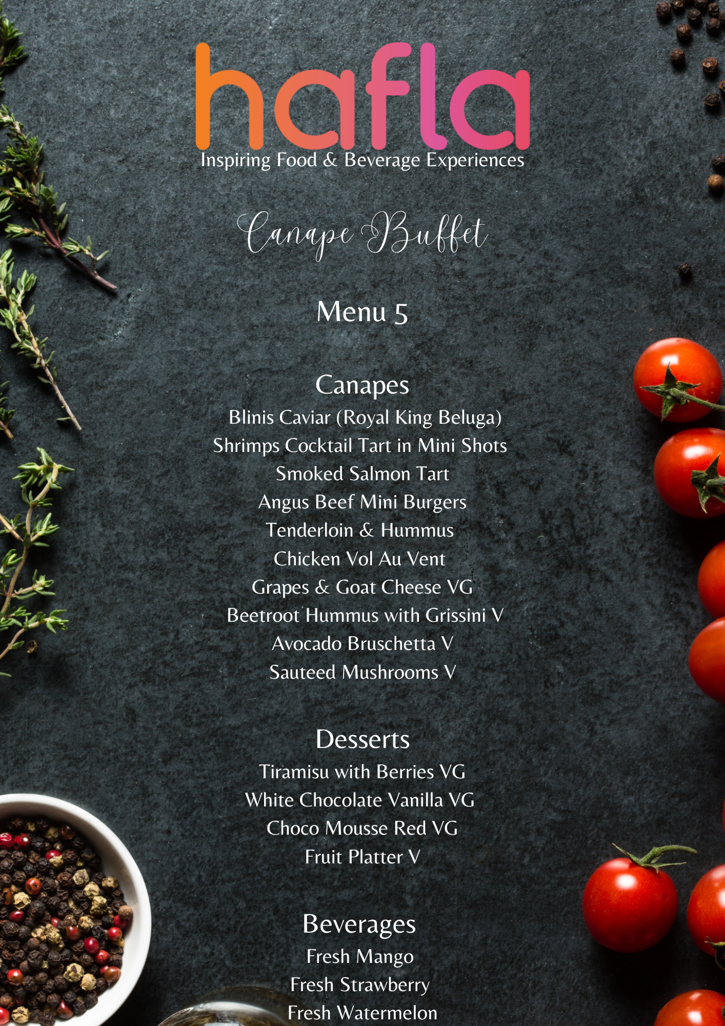 Canape Buffet by Al Hamra Street