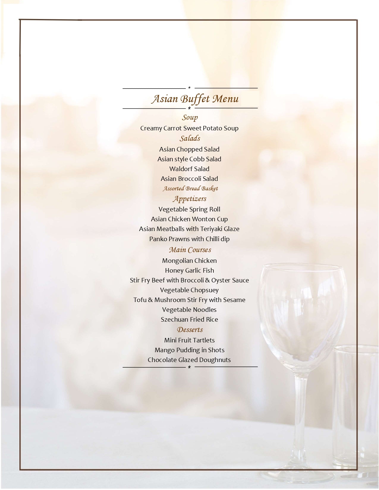 Asian Buffet by Cedar Tree Hospitality