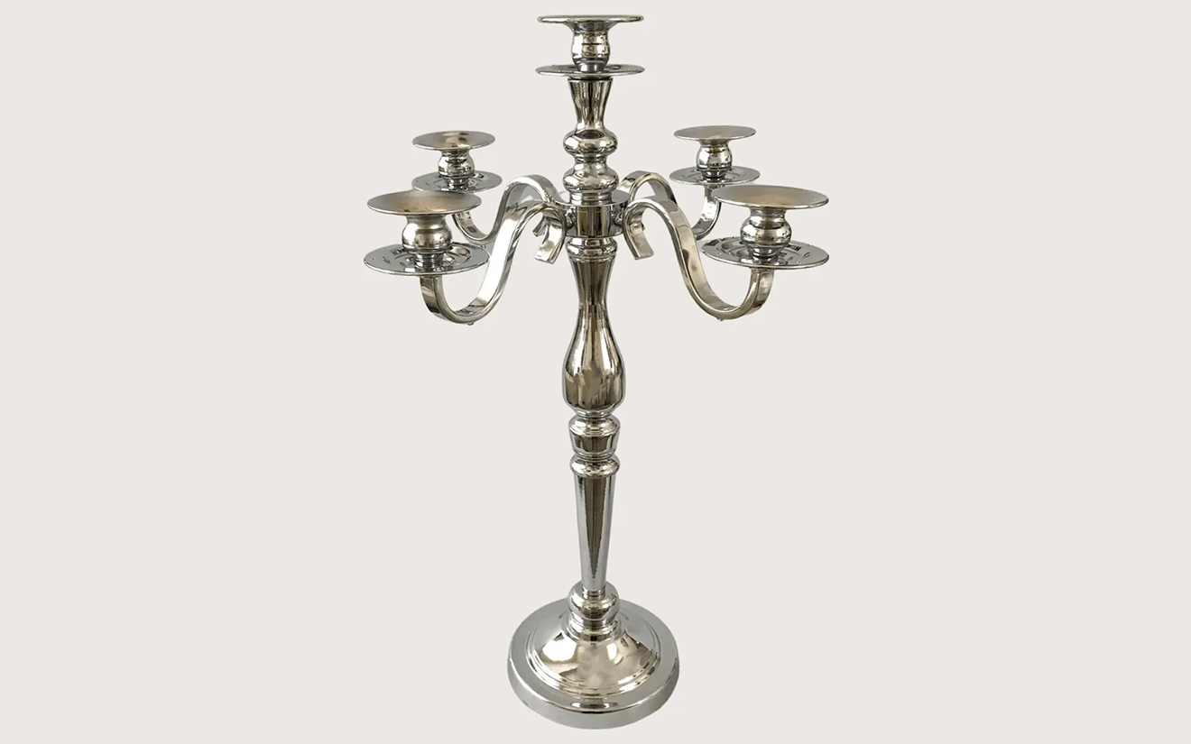 Candelabra Centrepiece - Silver