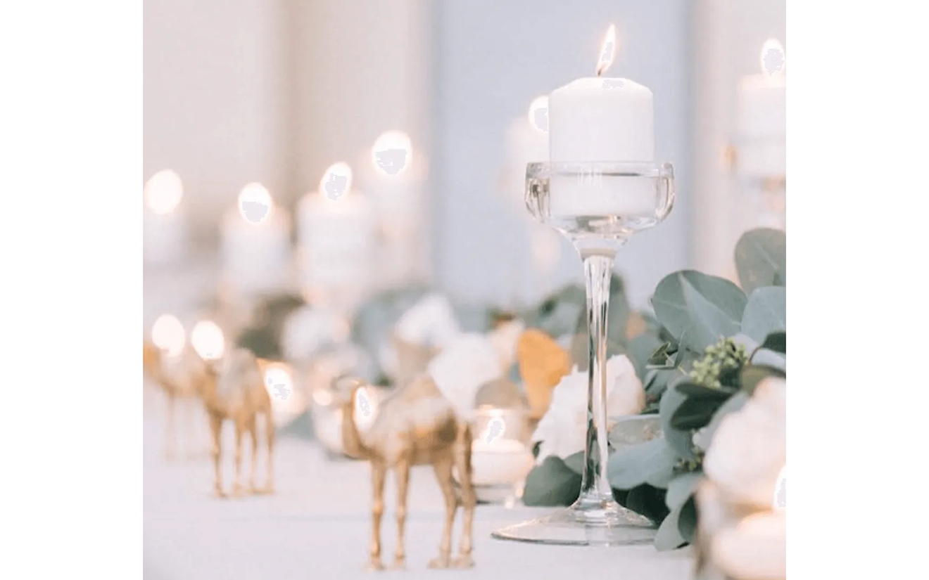 Candlestick Bella Clear - Set of 3