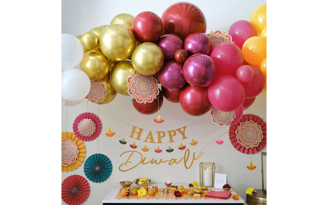 Diwali Theme Balloon Decor