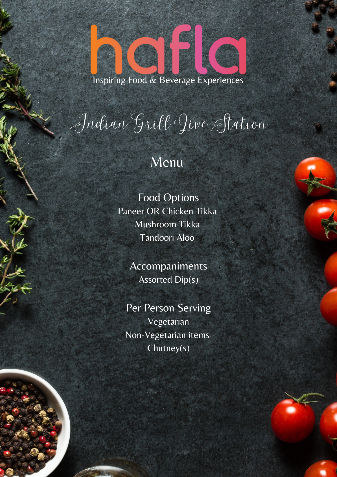 Hafla Exclusive Indian Grill Live Station