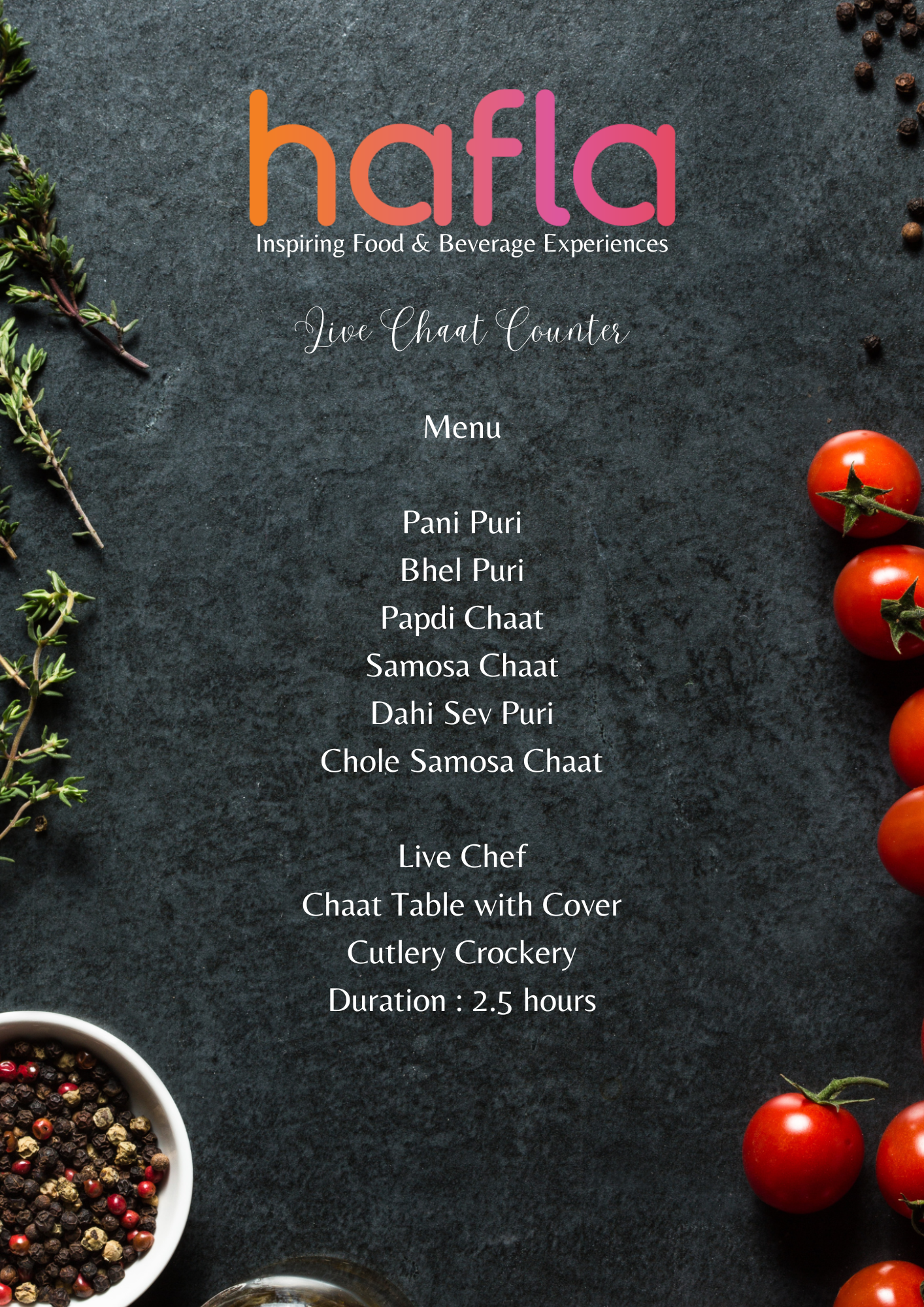 Live Chaat Counter by Bombe Chulli