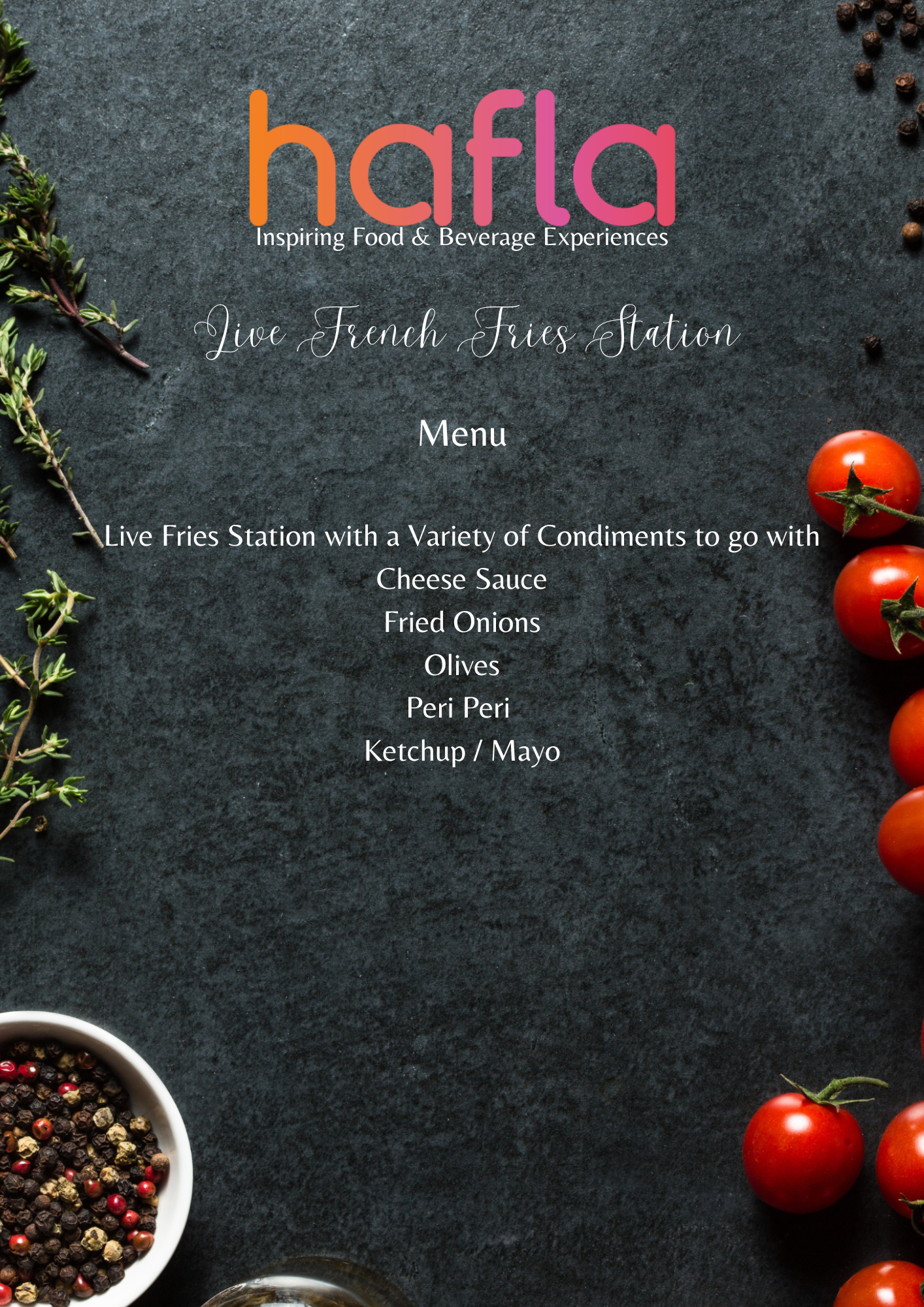 Live French Fries Station by Paprika Dubai