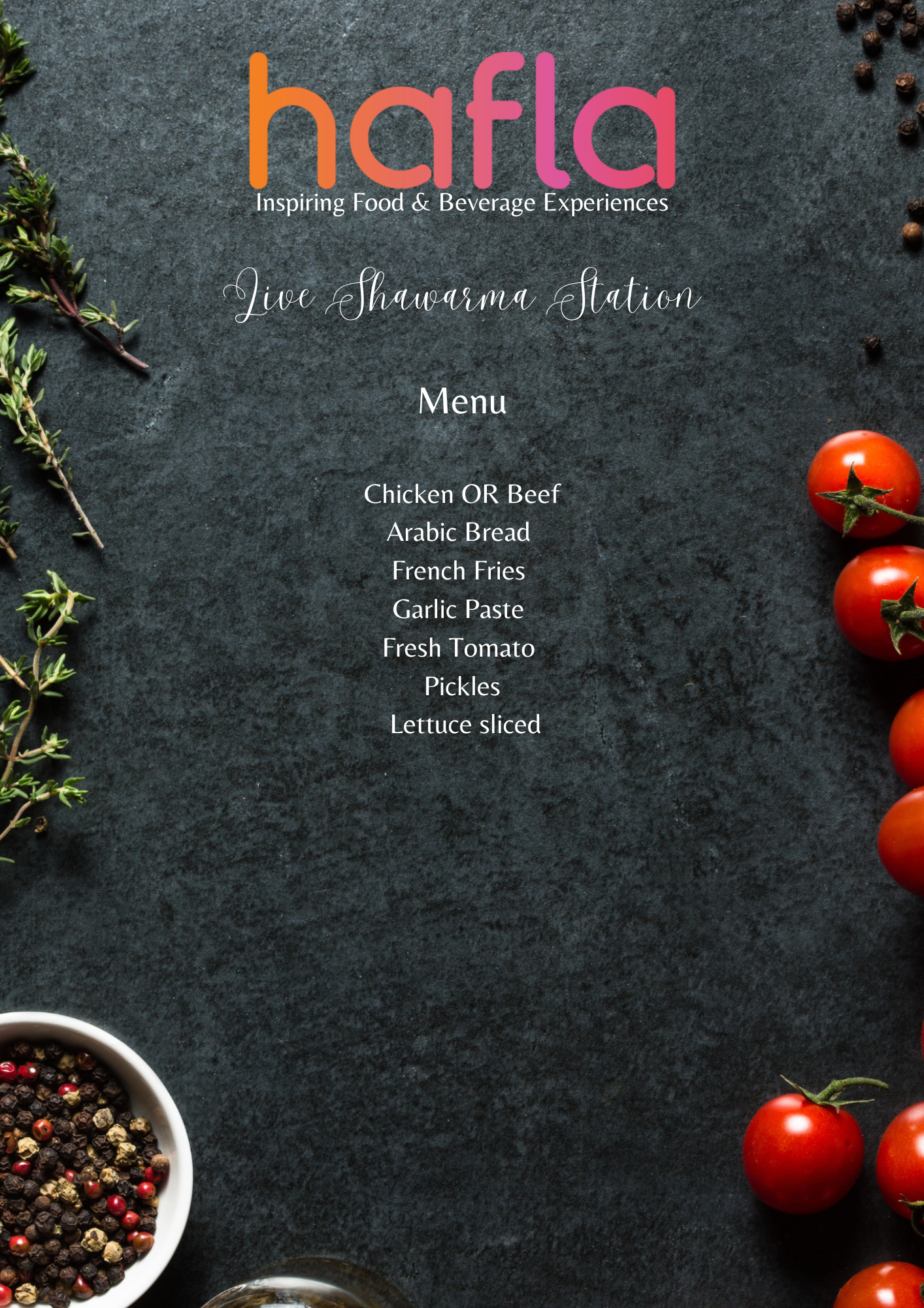 Live Shawarma Station by Cedar Tree Hospitality