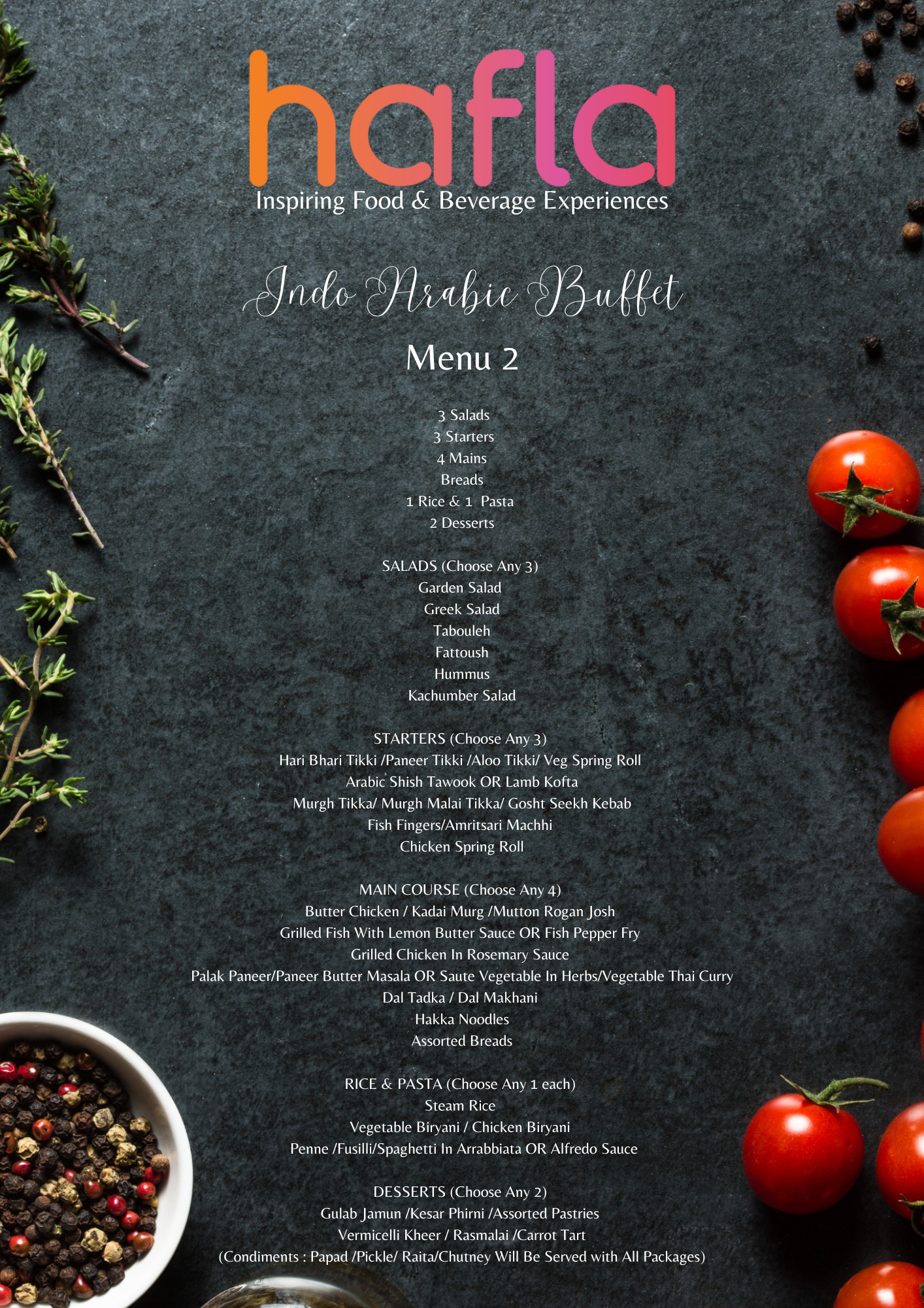 Indo Arabic Buffet by S Hotel