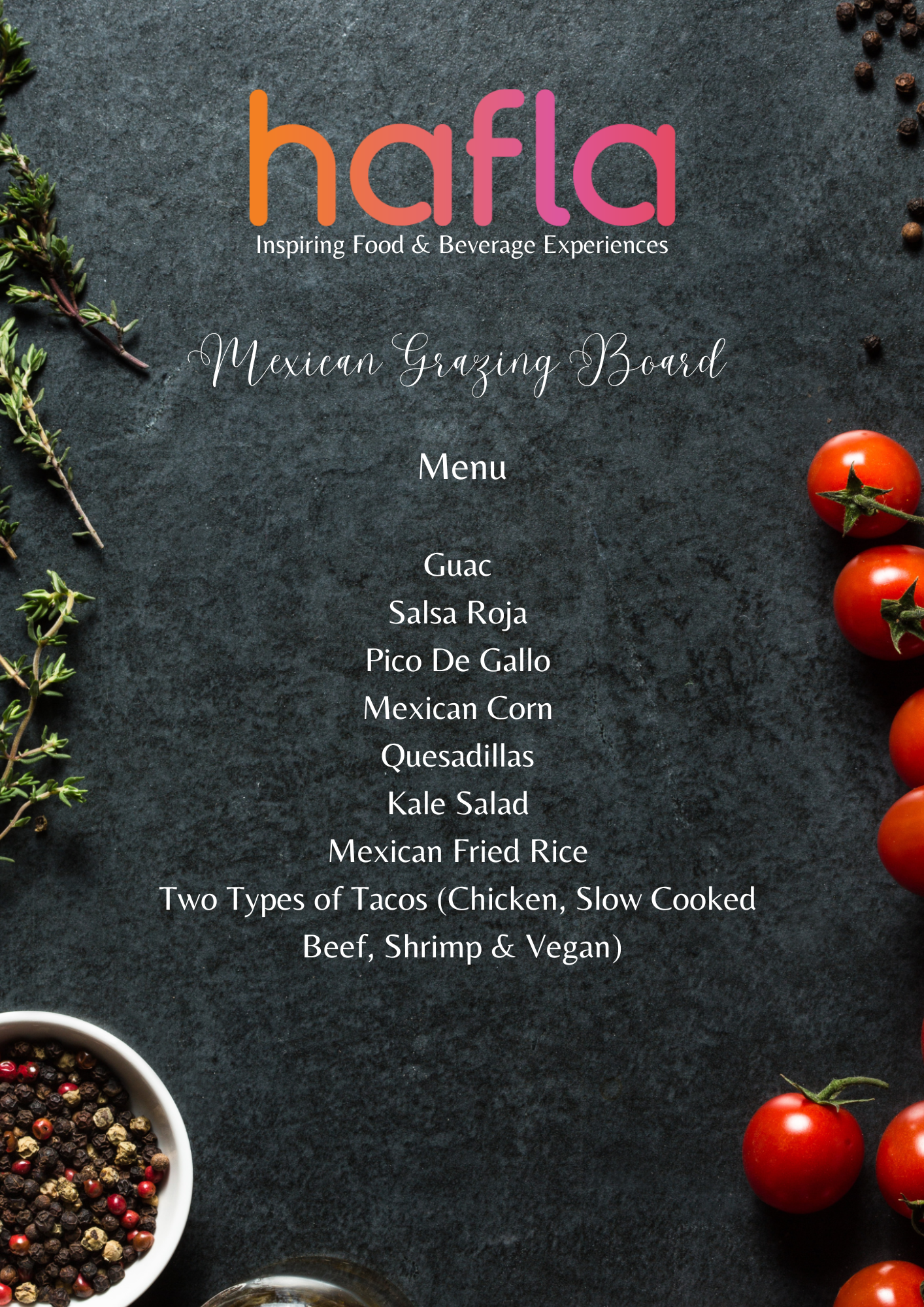 Mexican Grazing Board by Maiz Tacos