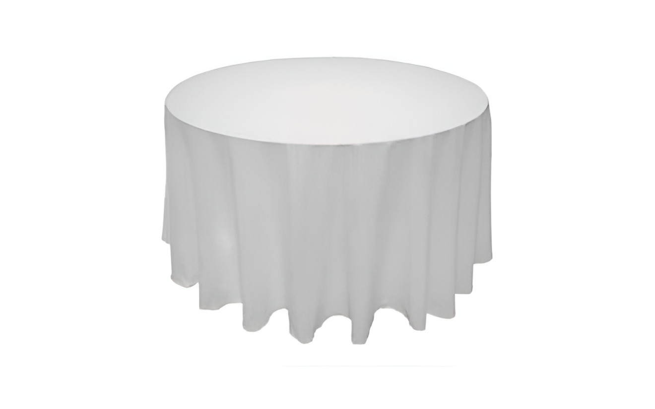 Round Table With White Cover
