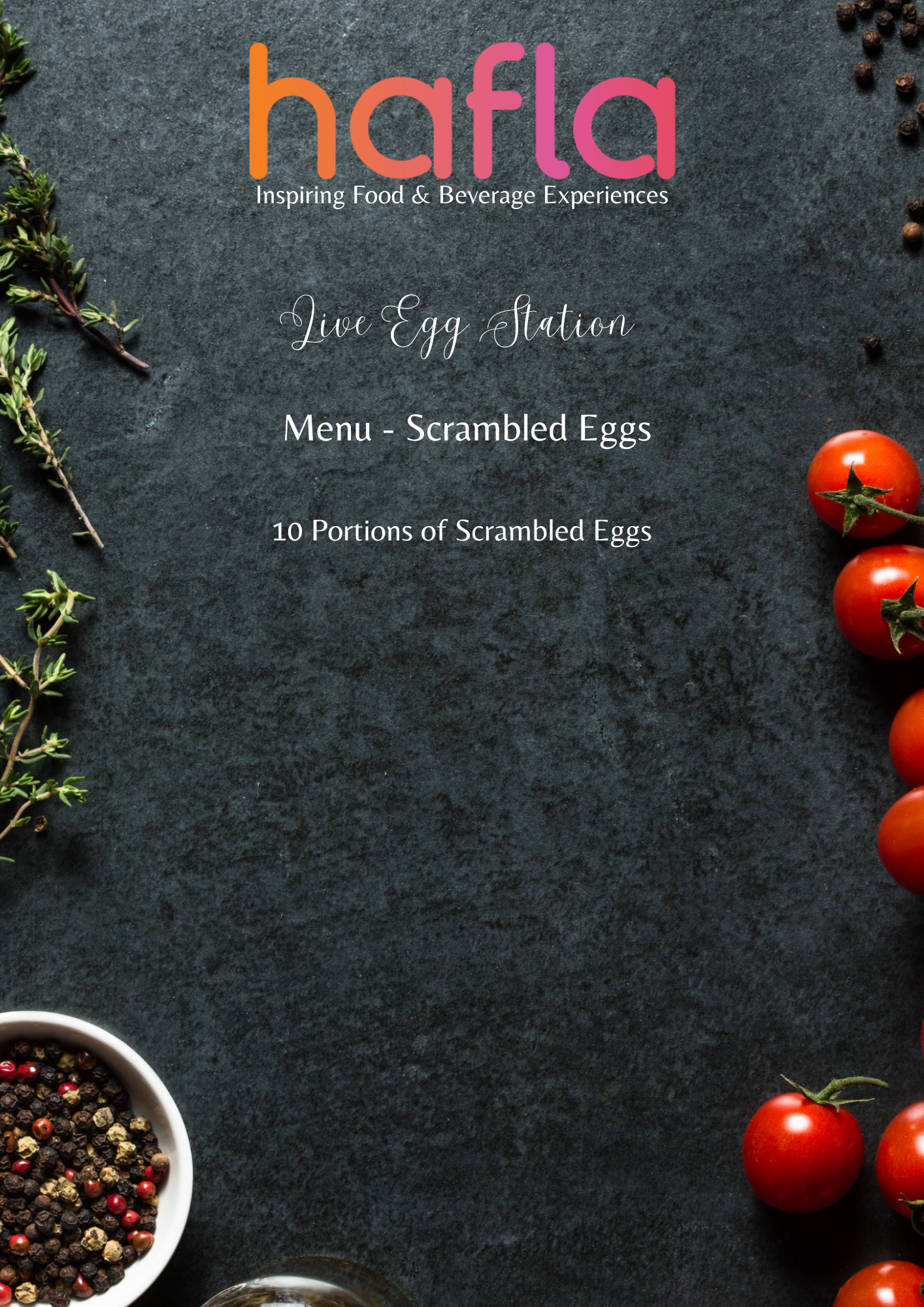 Live Egg Station by Wafi Gourmet