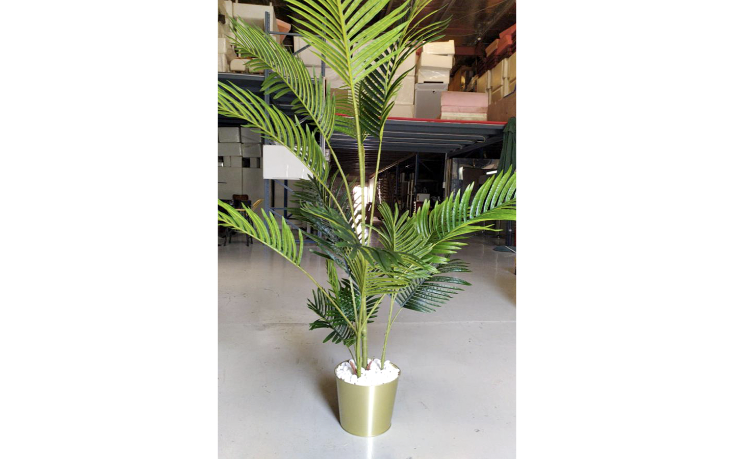 Artificial Plant with Golden Pot