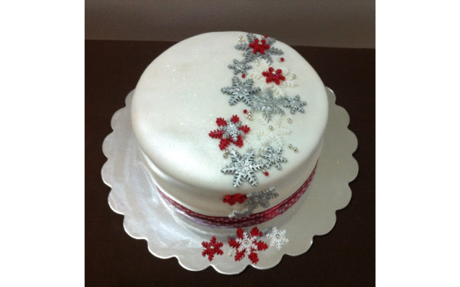 Christmas Snowflake Cake