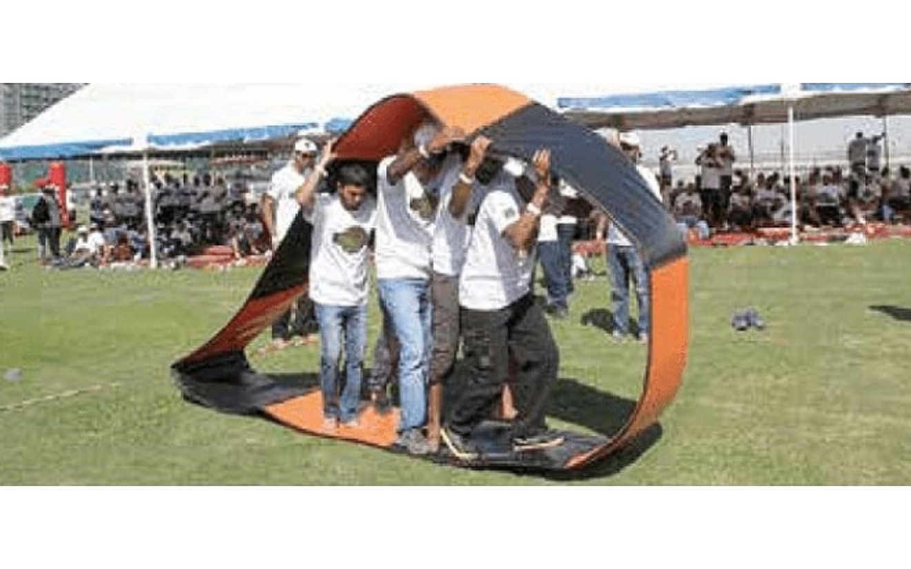Human Wheel Race