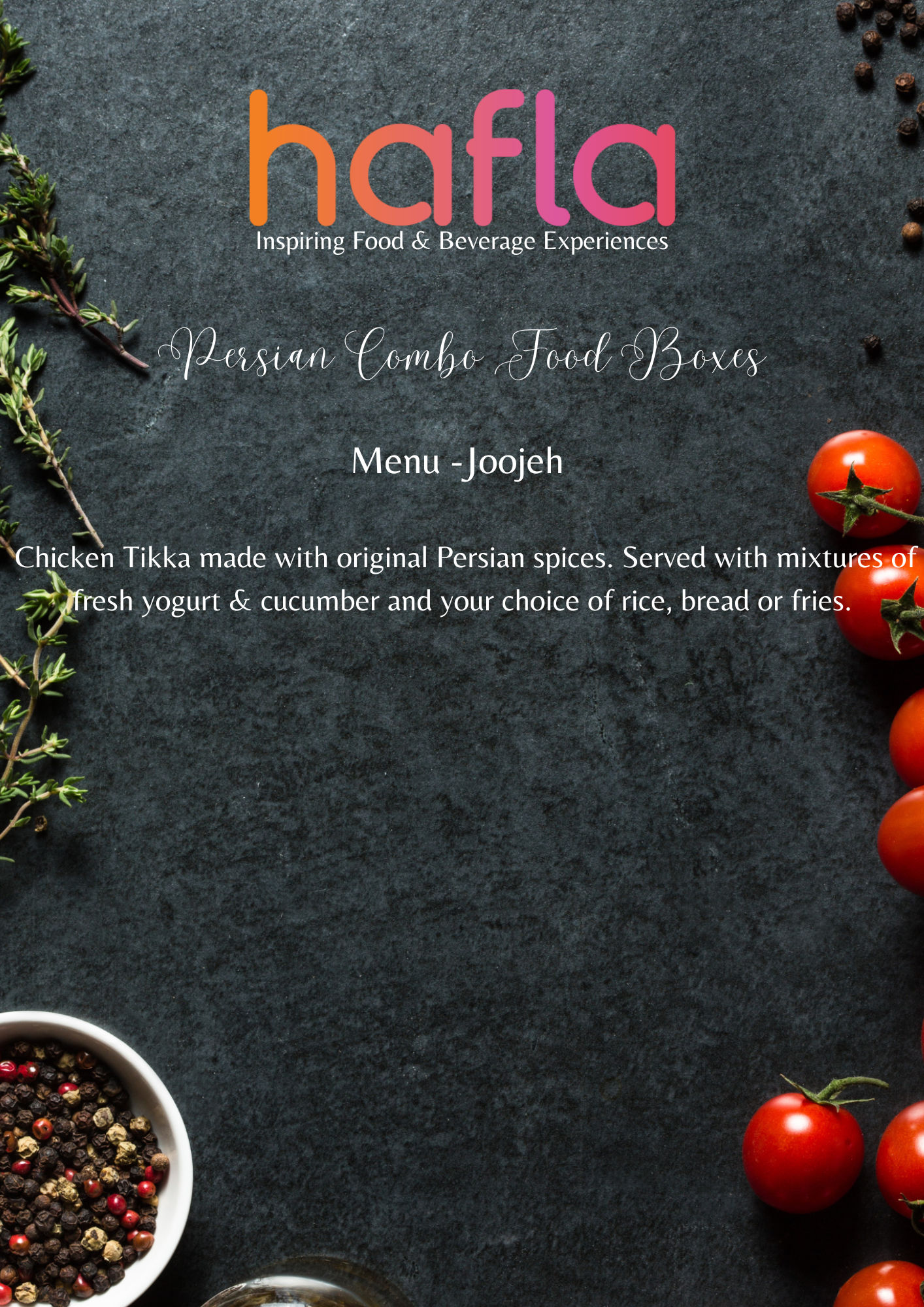 Persian Combo Food Boxes by Koobideh Fusion