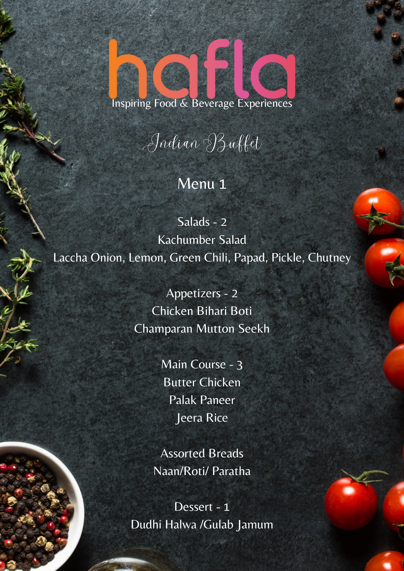 Indian Buffet by Spice Deli