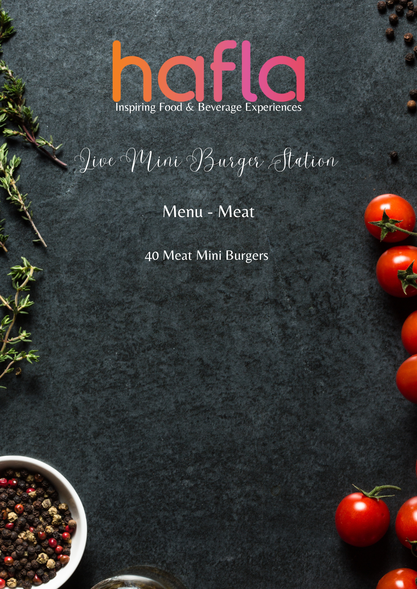 Live Mini Burger Station by Wafi Gourmet