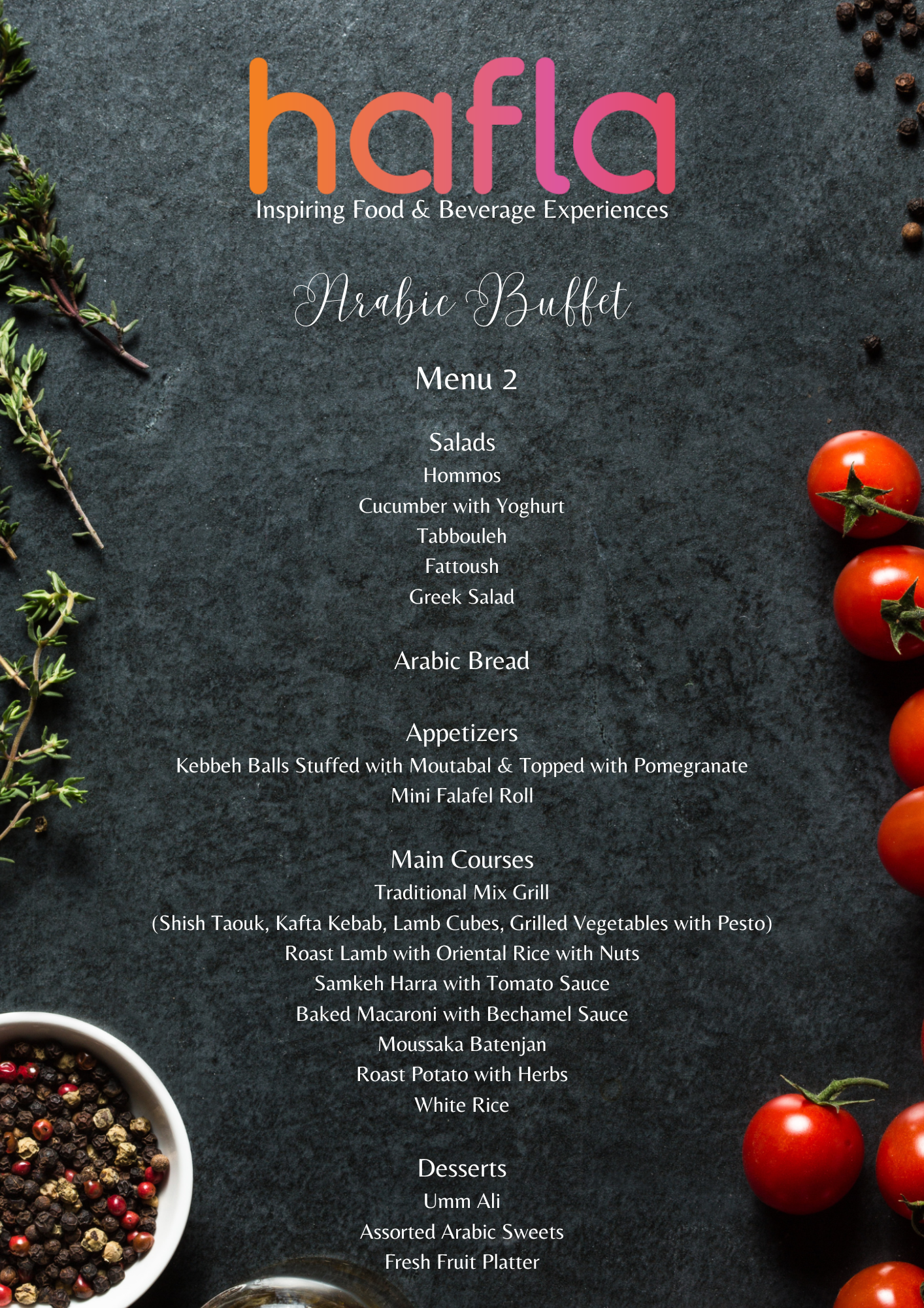 Arabic Buffet by Cedar Tree Hospitality