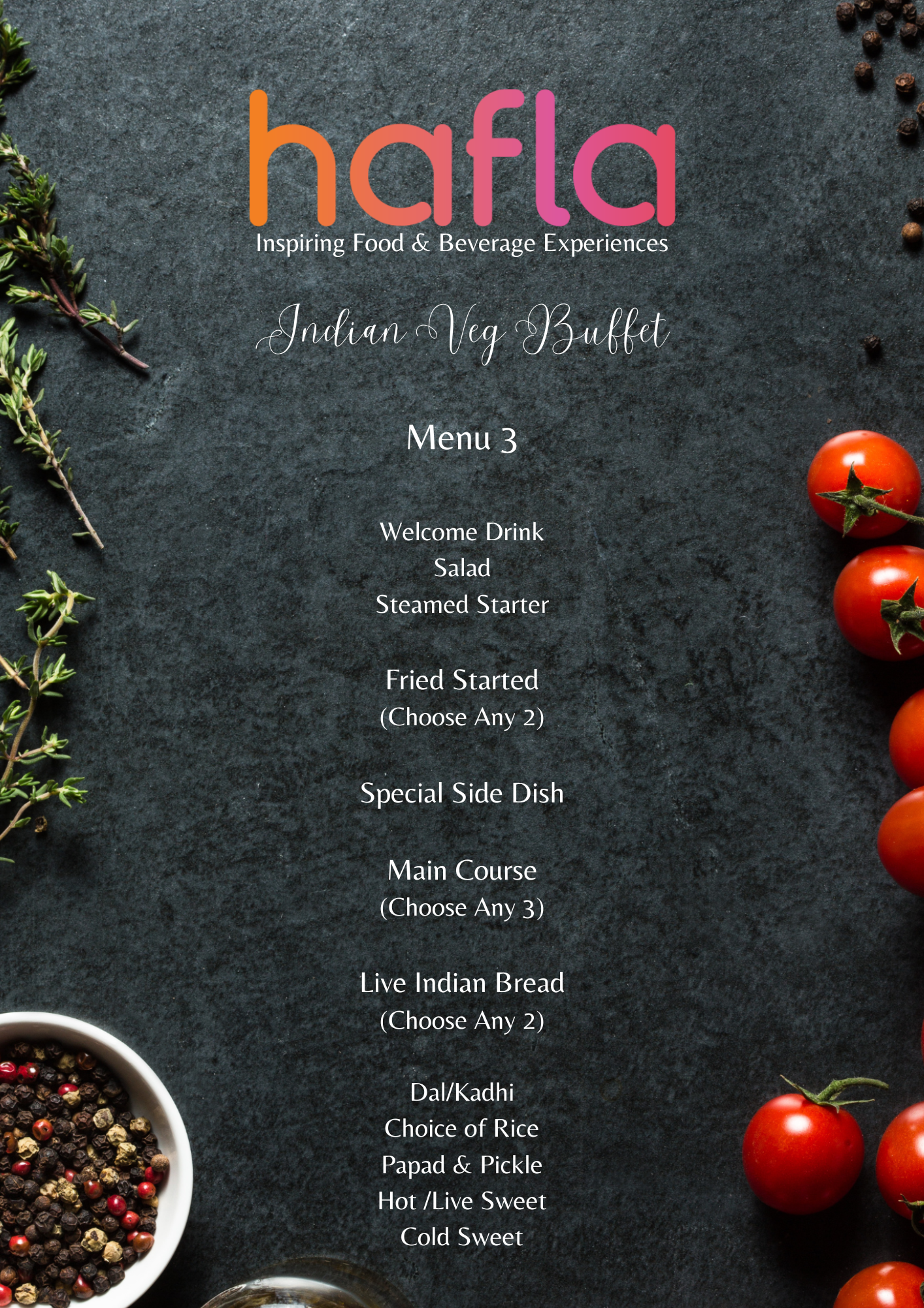 Indian Veg Buffet by Maharaja Bhog
