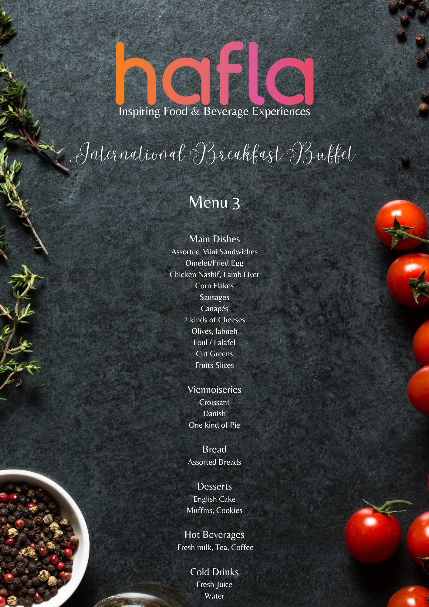 International Breakfast Buffet by Baguette Catering