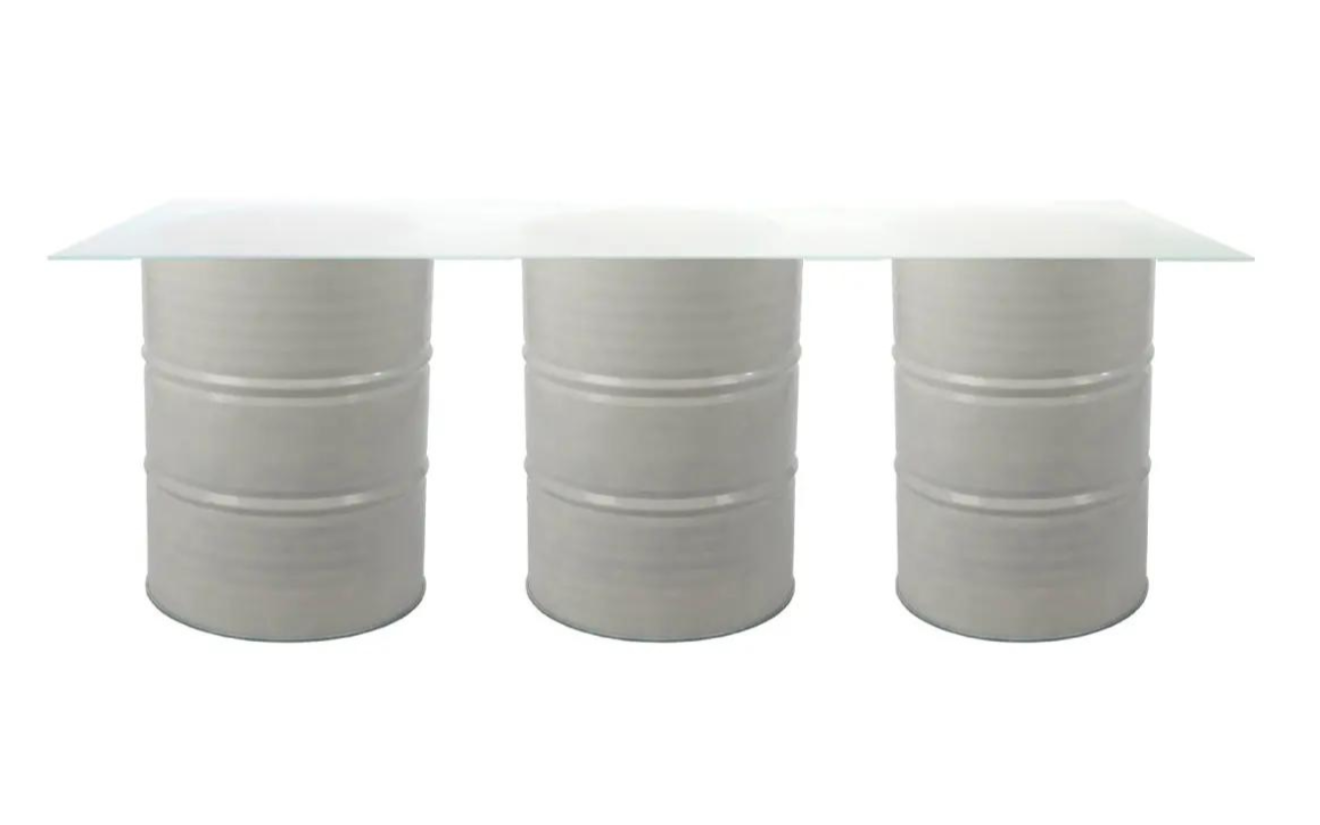 Oil Drum Buffet Table