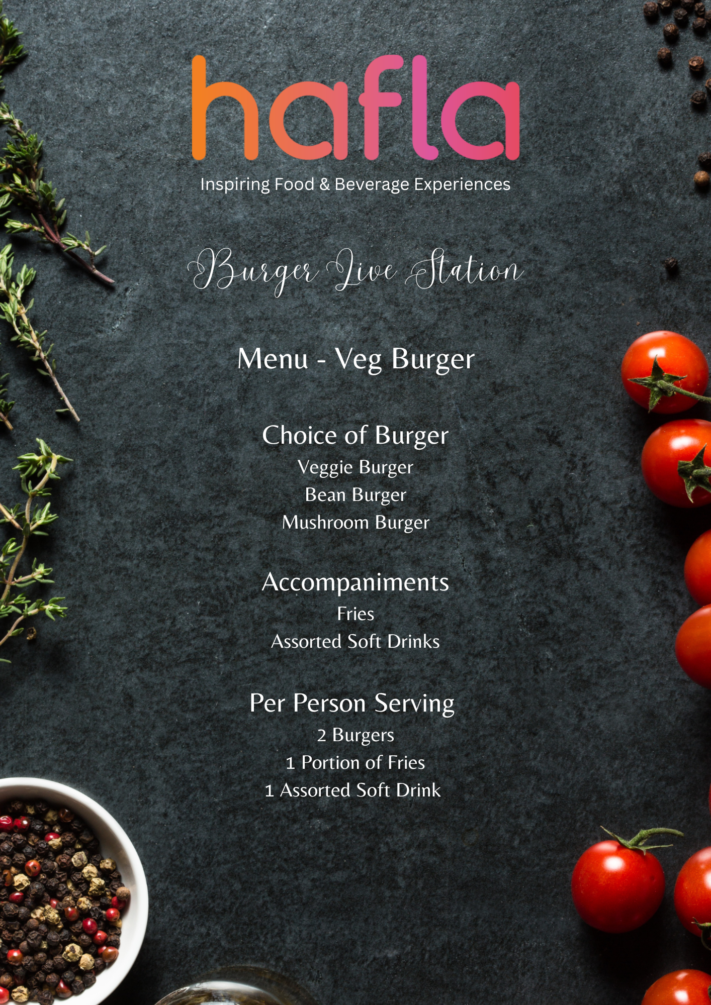 Hafla Exclusive Burger Live Station