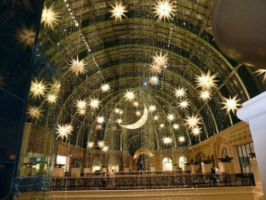 Ramadan Moon & Star Canopy Lighting