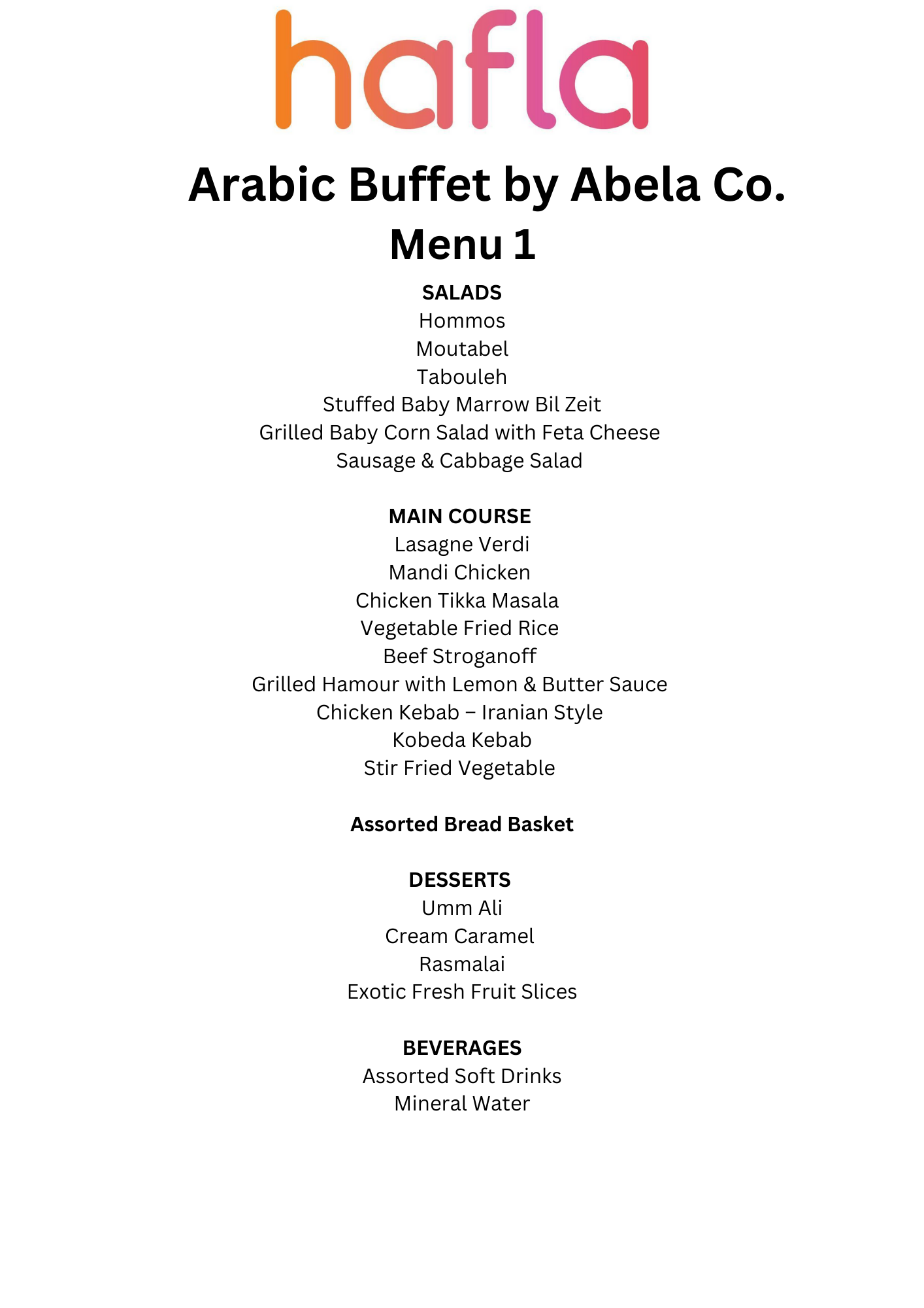Arabic Buffet by Abela Co.