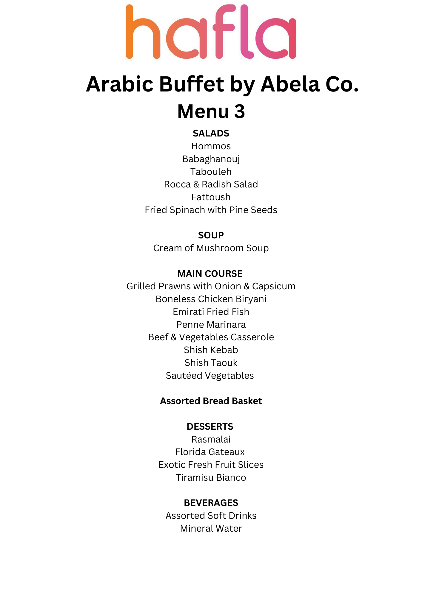 Arabic Buffet by Abela Co.