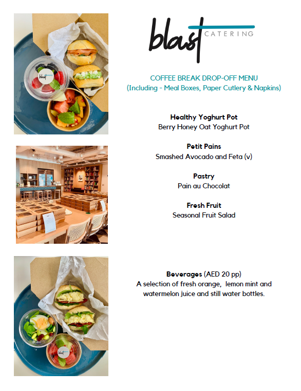 Coffee Break Drop-off by Blast Catering