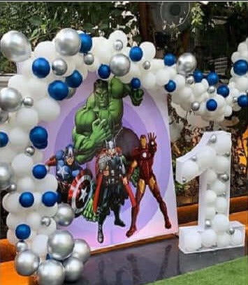 Superhero Theme Backdrop
