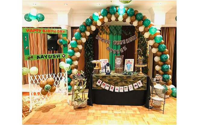 Army Theme Balloon Decor