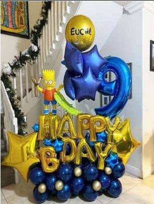 Bart Simpson Balloon Bouquet