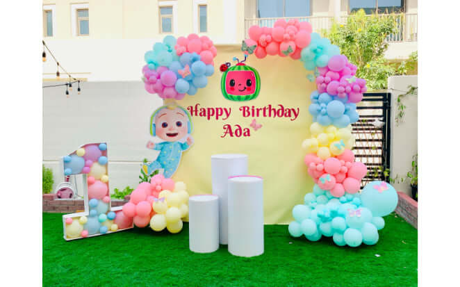 Cocomelon Birthday Backdrop