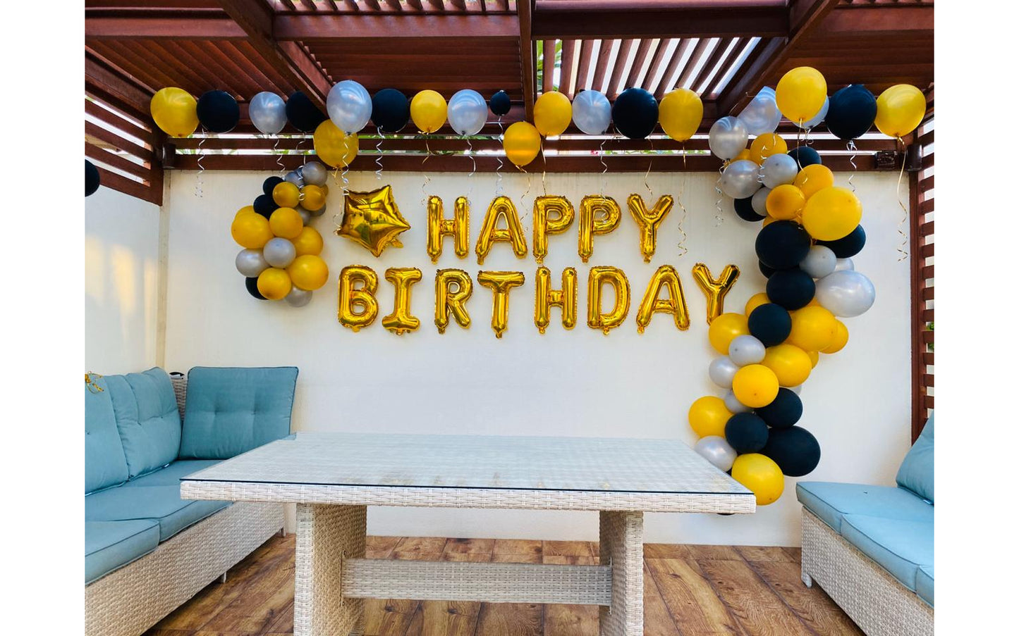 Chrome Balloon Decor Package Dubai