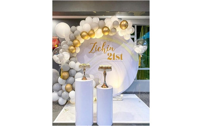 Turning 21 Round Backdrop Dubai