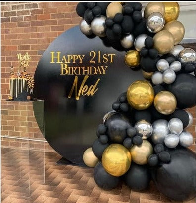 21st Birthday Round Backdrop Dubai